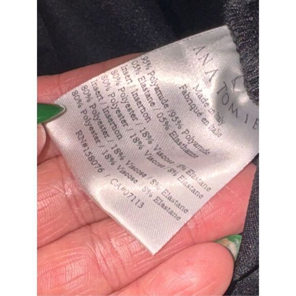 Women’s ITALIAN Anatomie Red & black Sharlene Plaid Stretch Ankle Pants sz mediu - Picture 8 of 8